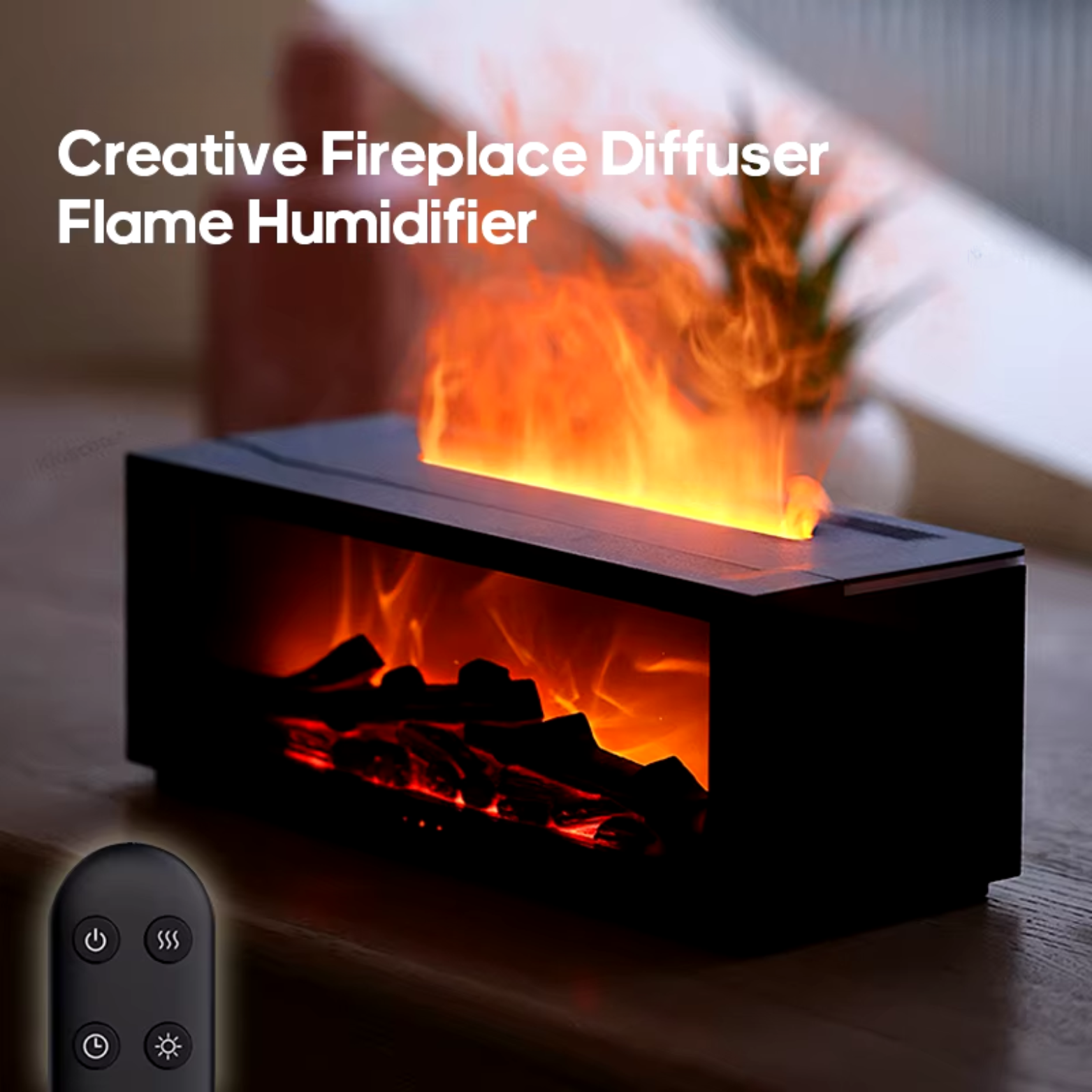 EmberGlow Flame Aroma Diffuser & Humidifier