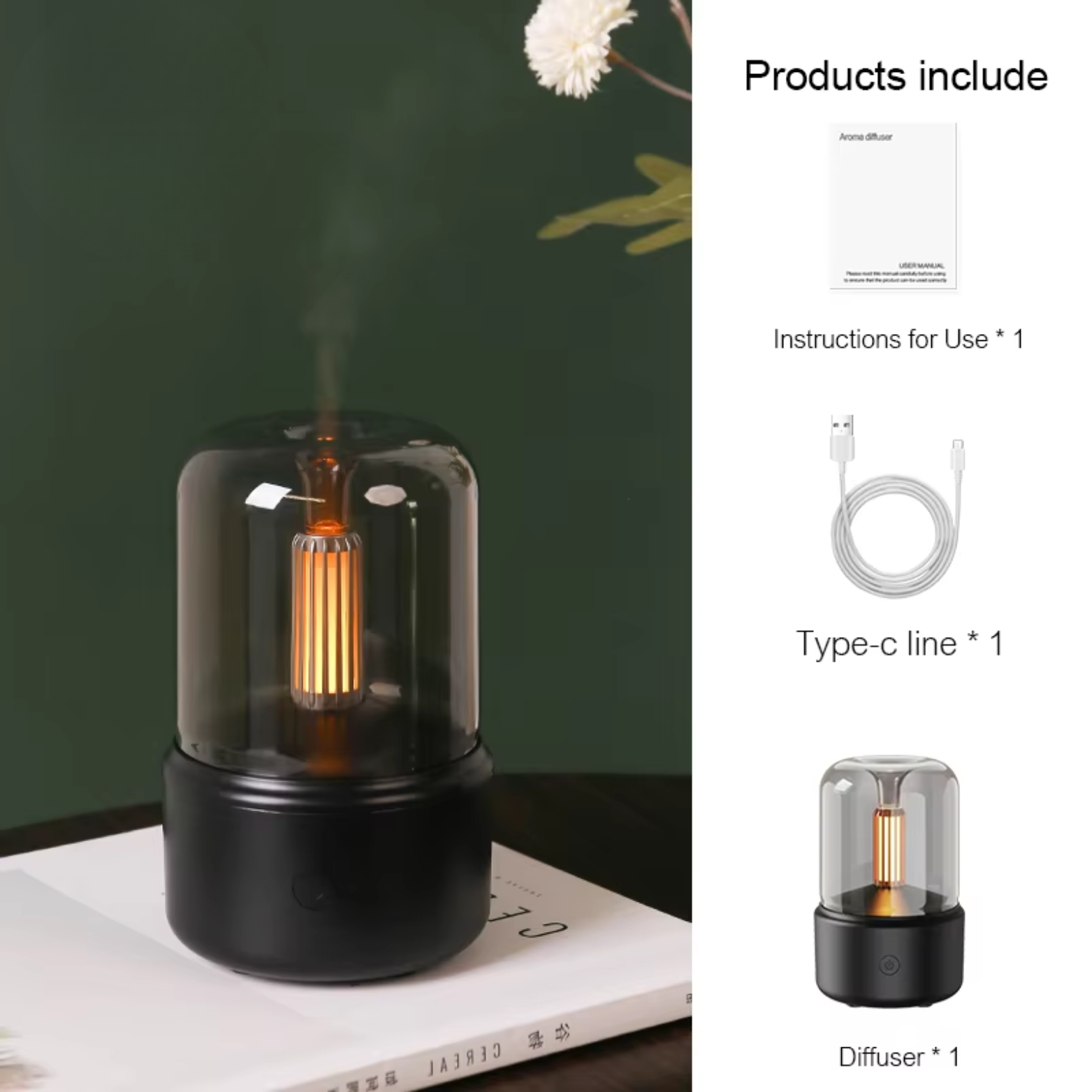 Luxe Aroma Diffuser & Night Light