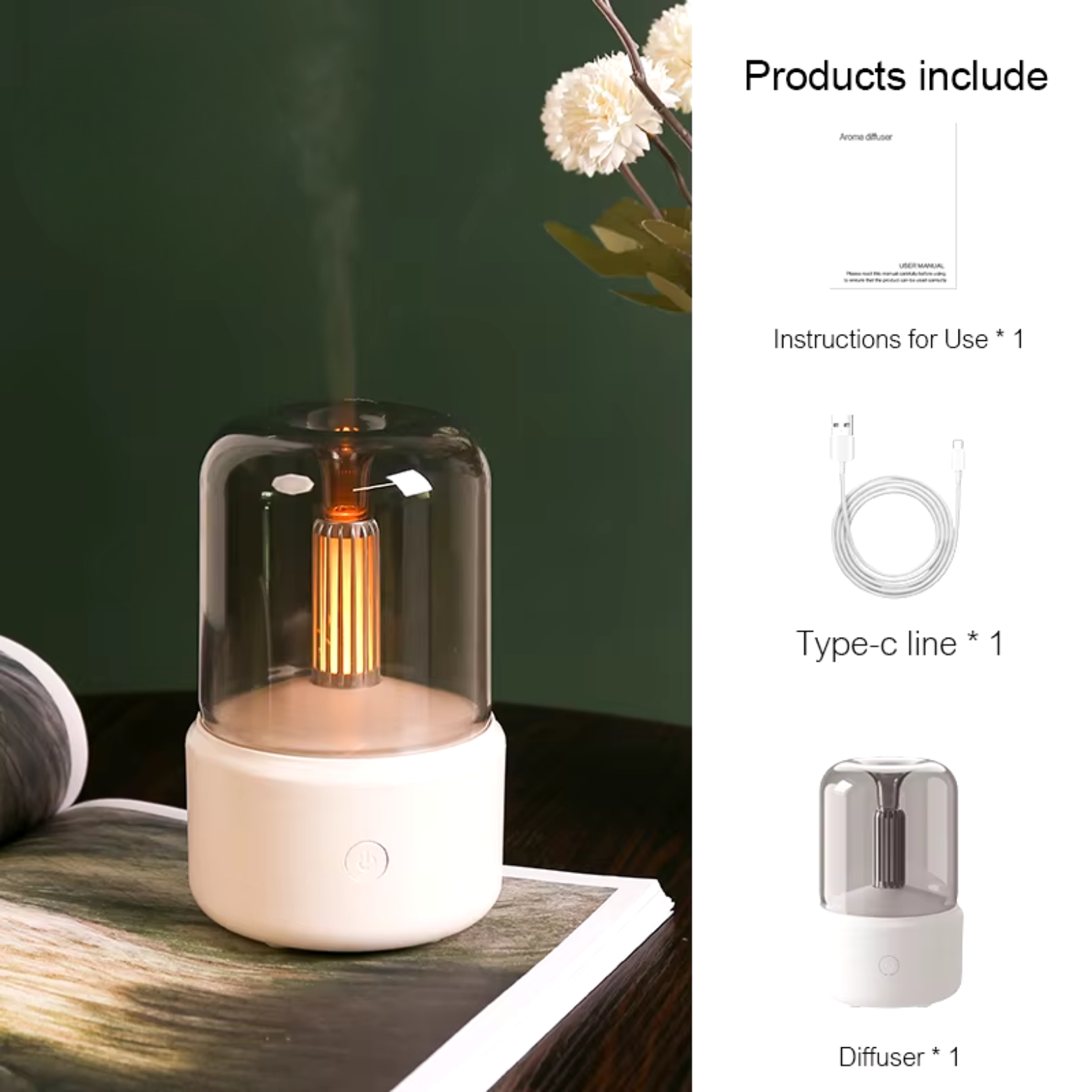 Luxe Aroma Diffuser & Night Light