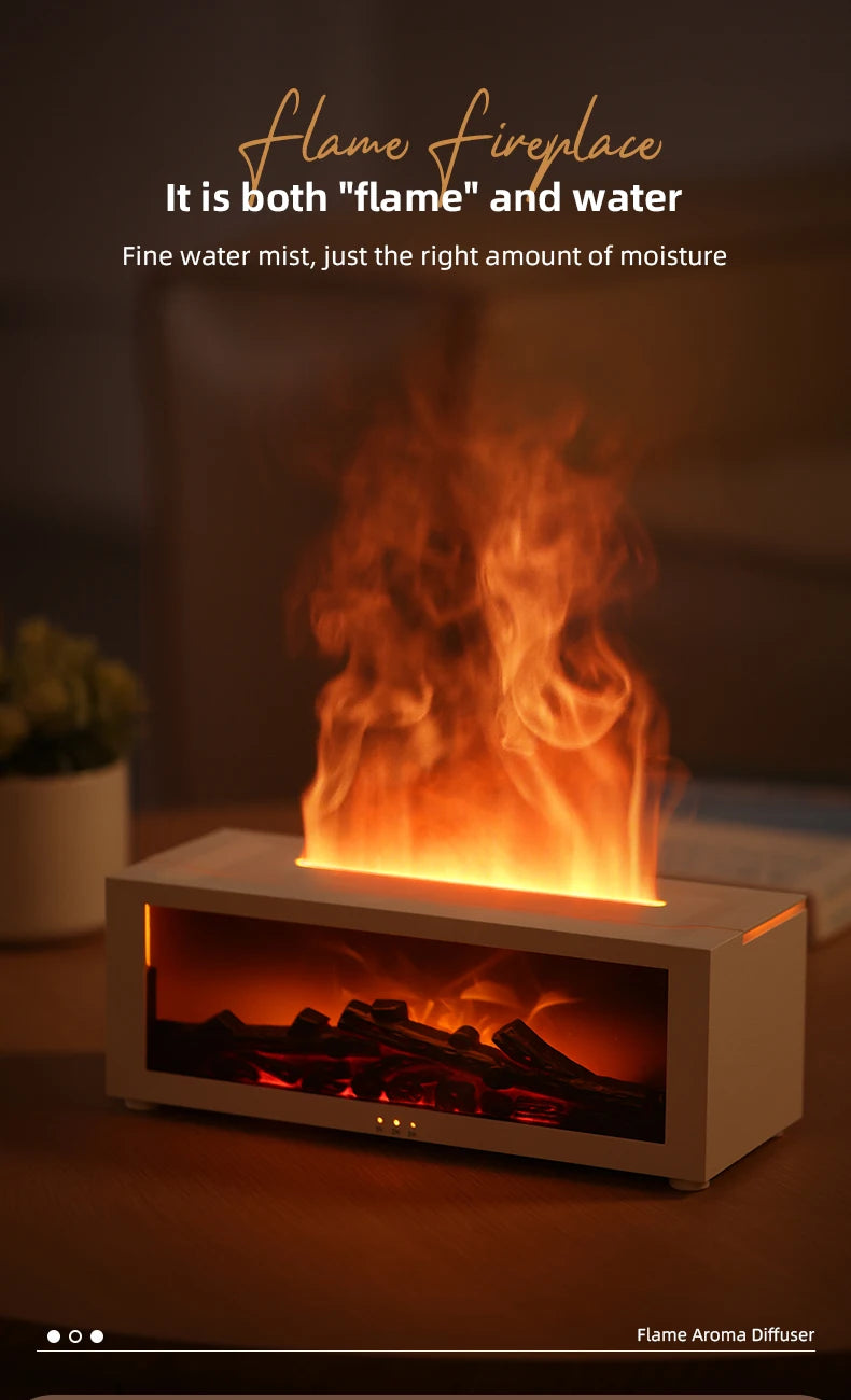 EmberGlow Flame Aroma Diffuser & Humidifier