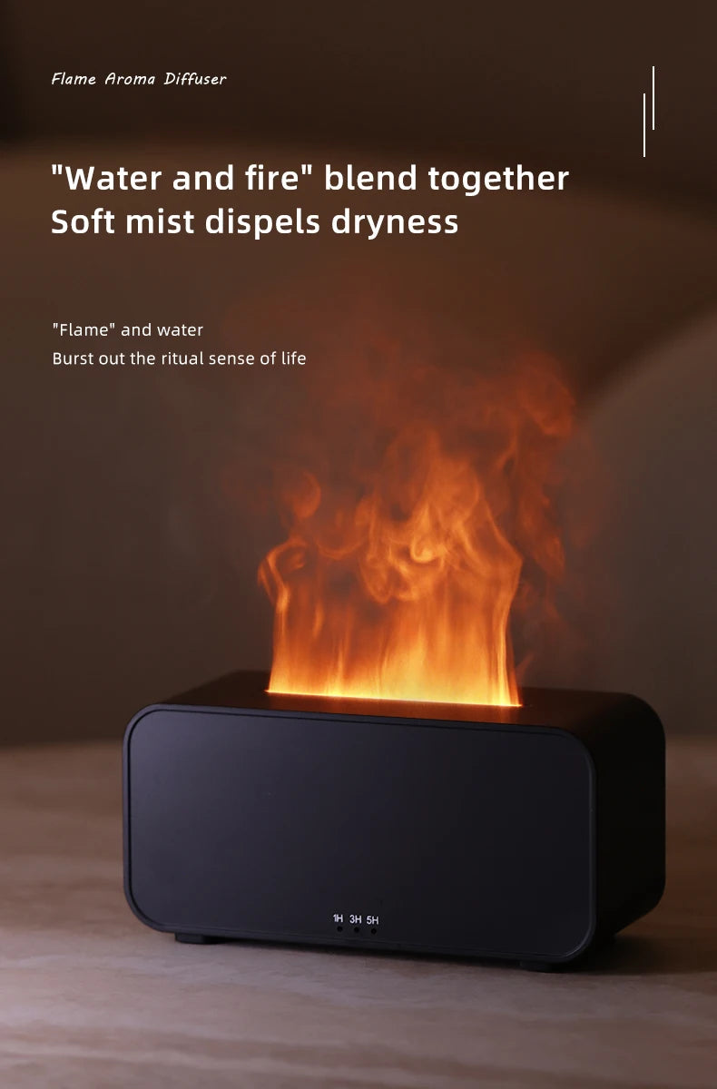 LumiFlame Mini Desktop Aromatherapy Diffuser & Humidifier