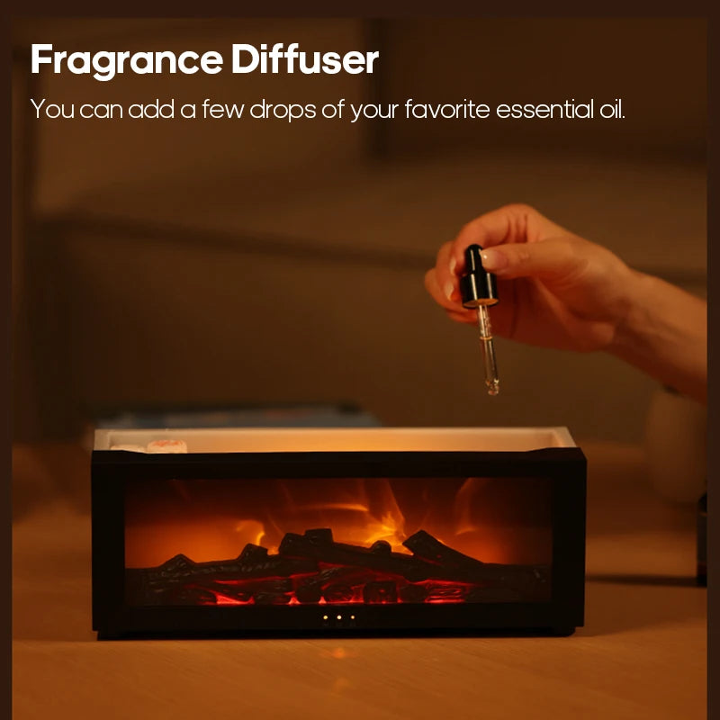 EmberGlow Flame Aroma Diffuser & Humidifier